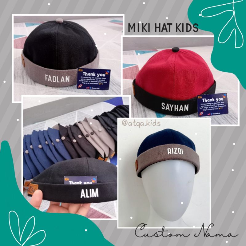 PECI ANAK KEKINIAN/PECI ANAK/MIKI HAT ANAK/TOPI ANAK KEKINIAN