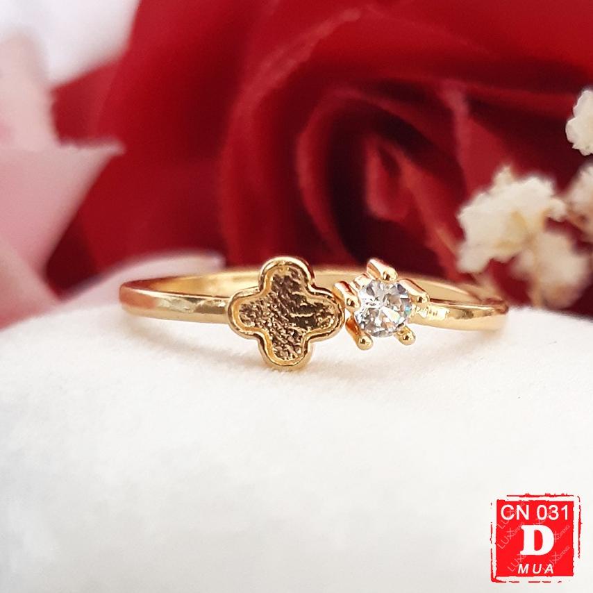 CN 031 Cincin Wanita Dewasa Zirkon Jernih Perhiasan Wanita Cincin Xuping Premium Cincin Bebas Ukuran