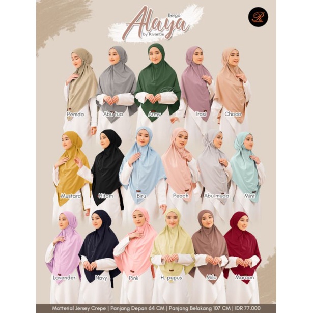 ALAYA BERGO ° HIJAB INSTAN BY RIVANTIE