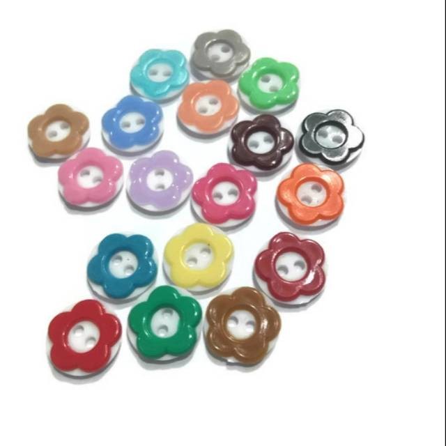 kancing baju sakura 15 mm / 1,5 cm isi 144 pCS