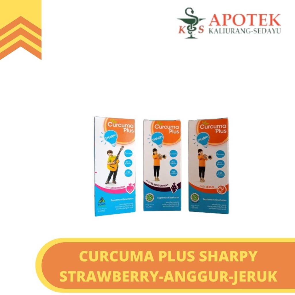 CURCUMA PLUS SHARPHY SIRUP SUPLEMEN PENAMBAH MAKAN ANAK