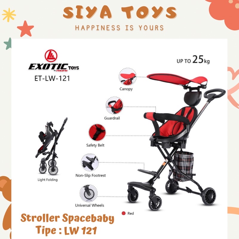 SIYA ✨ FREE BUBBLEWRAP STROLLER BABY DORONGAN ANAK MIKROTRIKE EXOTIC PACIFIC LW 121 120 126 127 131 118 211 212 979-1 959 999-1 STROLLER ANAK KERETA DORONG BAYI MURAH MUDAH DILIPAT STROLLER LIPAT