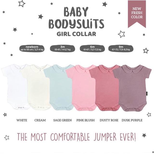 Little palmerhaus girl collar bodysuit