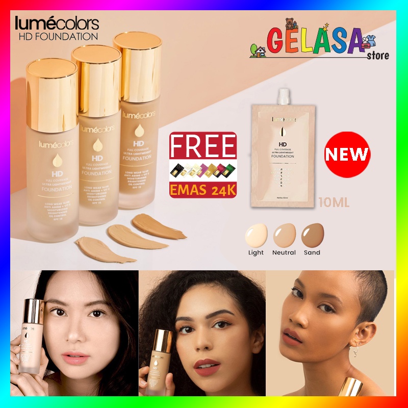 (Free Emas) Lumecolors HD Full Coverage Ultra Lightweight Foundation