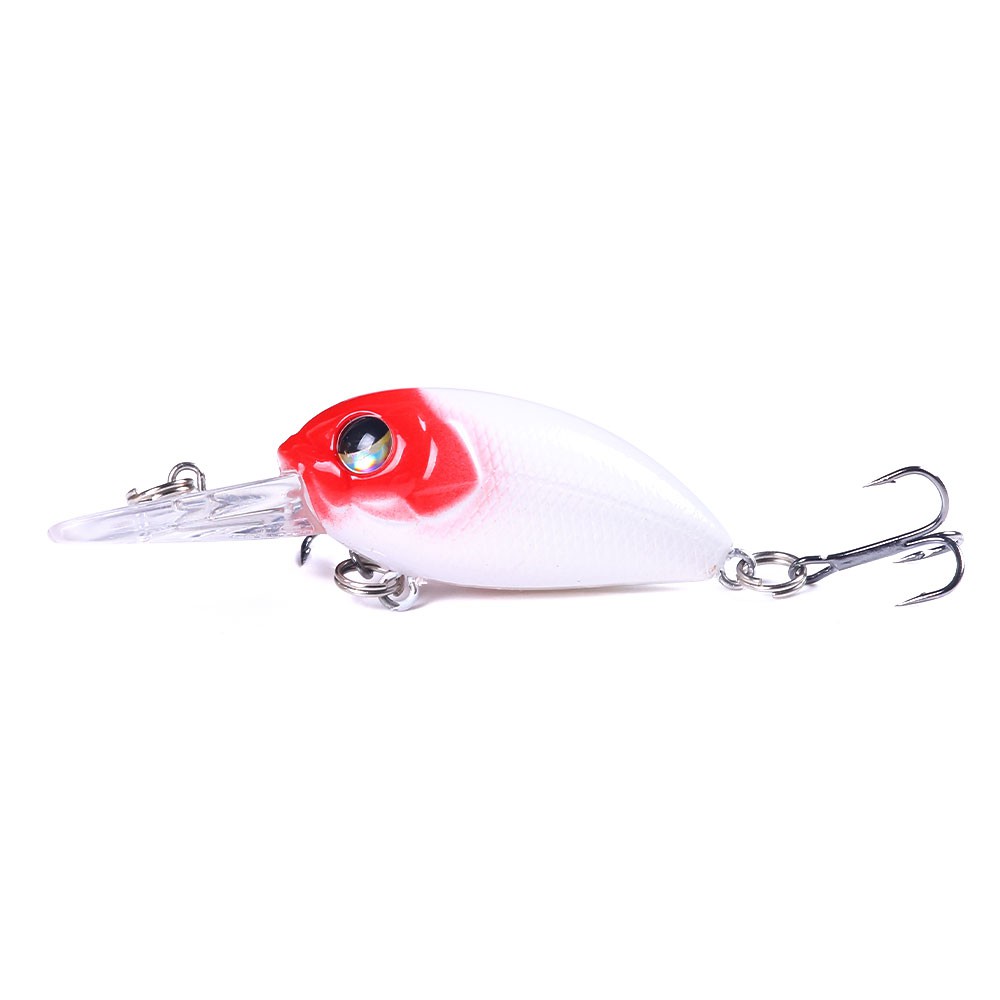 HENGJIA 1Pcs New Floating Crankbait Umpan Pancing 60mm/5g Swimbait Fishing Lure Ikan Bass Bait Kail Tackle