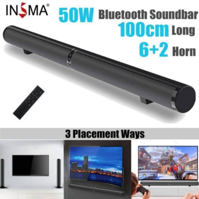 50W Multifungsional 2in1 HDMI ARC/OPTICAL/RCA/Audio Detacheable Speaker Home Theatre for TV,PC