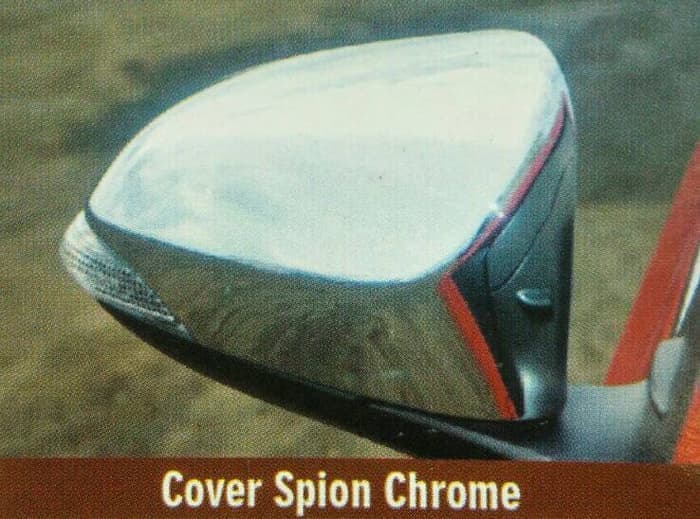 Cover Spion Chrome Yaris 2014 Polos Tanpa Lampu