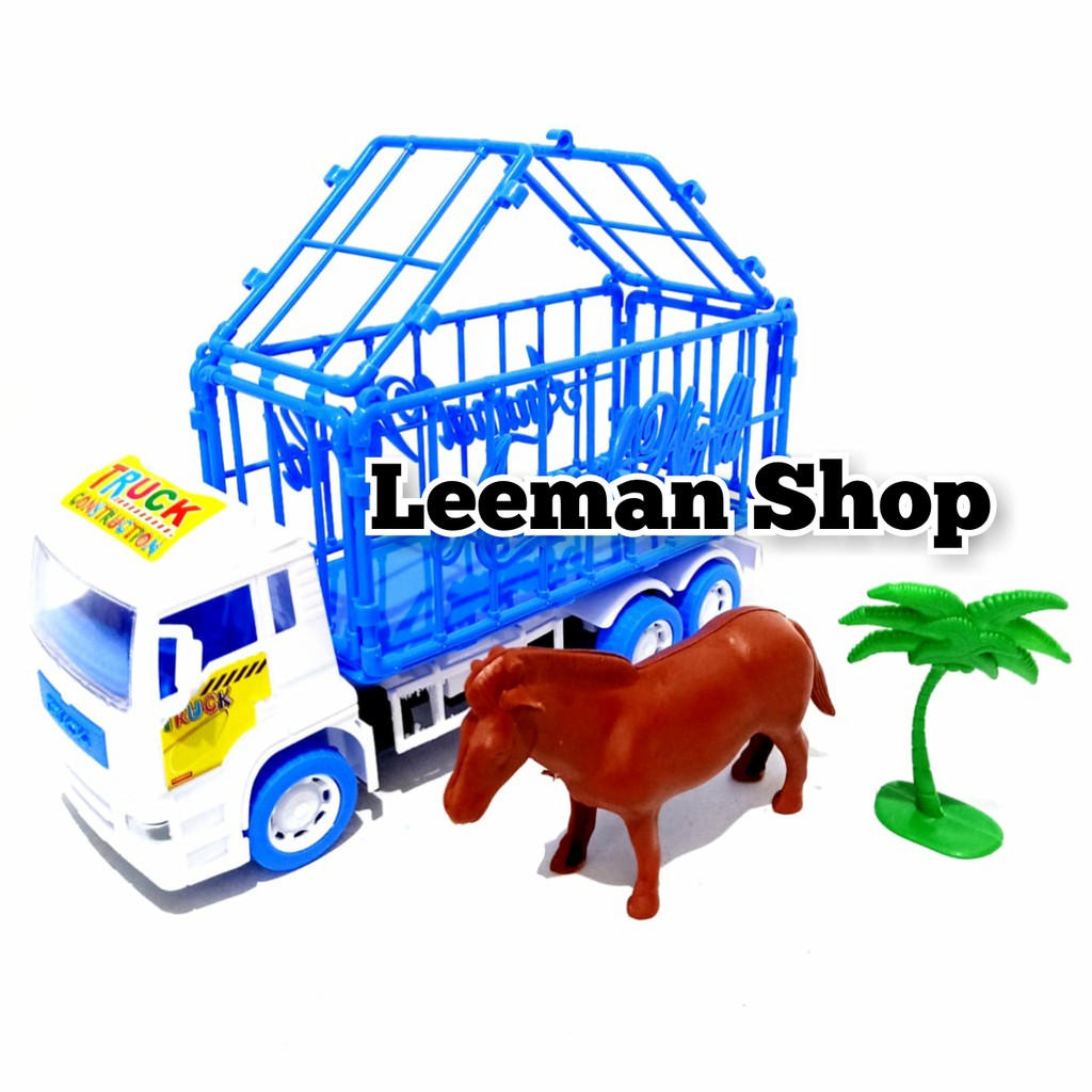 MAINAN ANAK TRUCK ISI HEWAN HEAVY MACHINE ST2044 TRUK PENGANGKUT HEWAN SAPI KURBAN DAN HEWAN LAINYA
