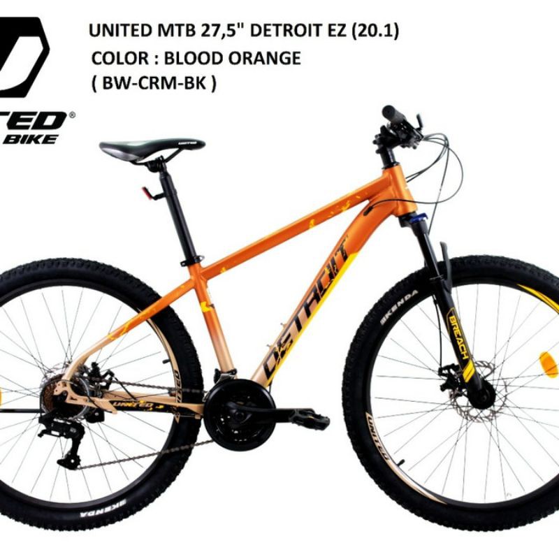 Sepeda MTB 27.5 inch United Detroit EZ