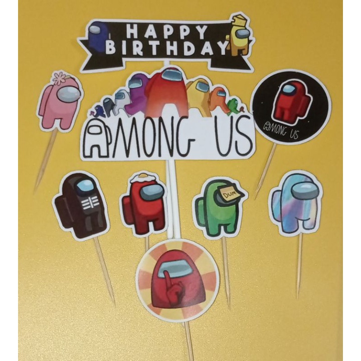 cake topper among us