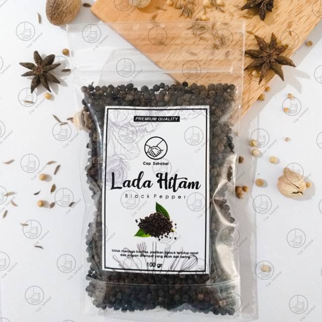 100gr Biji Lada Hitam Utuh / Whole Black Pepper / Rempah / JSR 100% PREMIUM QUALITY