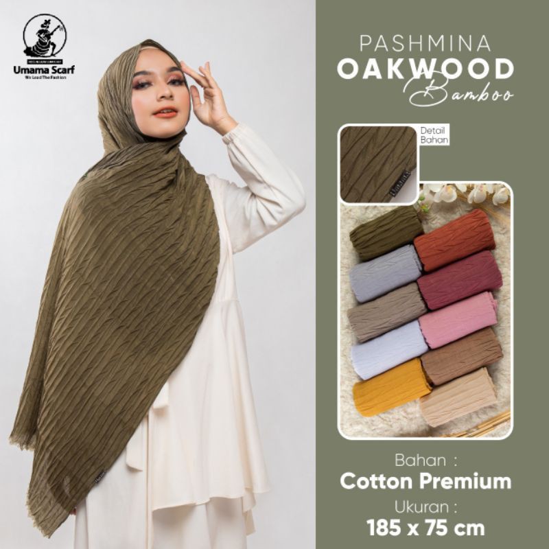 PASHMINA PLISKET ZIG ZAG OAKWOOD  by UMAMA PART 1