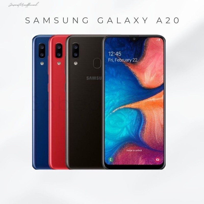 SAMSUNG GALAXY A20 Ram 3GB internal 32GB SECOND GARANSI RESMI MULUS