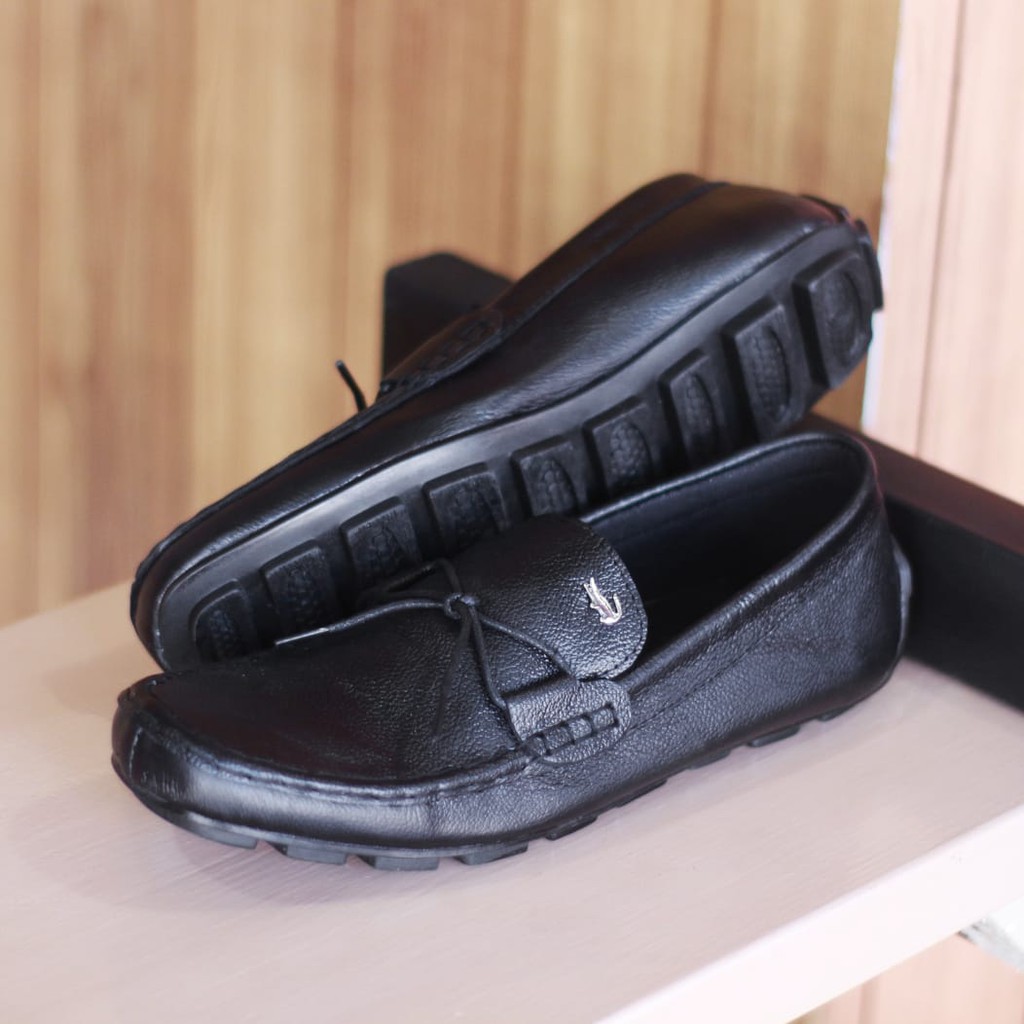 Sepatu Pria Crocodile Slop Casual Kasual Cowok Hitam Cokleat Tali Life Style Gayabaru Pria 39 Sampa