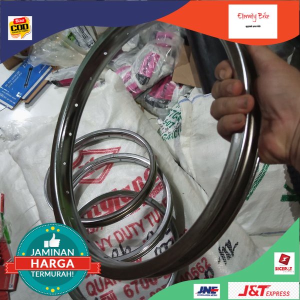 Pelek 16 BESI Velg sepeda kecil Seli sepeda lipat UNITED