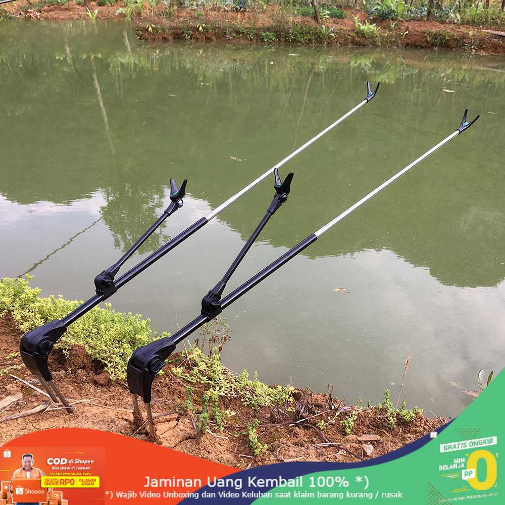 (BISA COD) RVOSTR LIXADA Bracket Joran Pancing Ikan Adjustable Holder - V-003