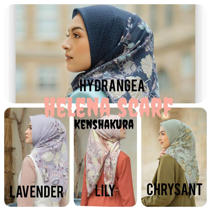 Helena Scarf RULLA SCARF Shappire Blue HL Scarf Premium Savana Scarf, Kyra, Mashra, Shaheen Scarf