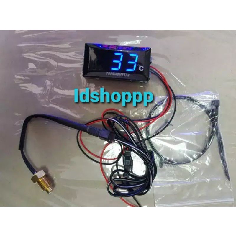 Voltmeter Termometer Thermometer/ Hygrometer Digital untuk Motor