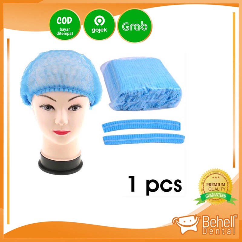 1PCS PENUTUP RAMBUT KEPALA ANTI DEBU DISPOSABLE ANTI DUST COVER HAIR DISPOSABLE NET NURSECAP