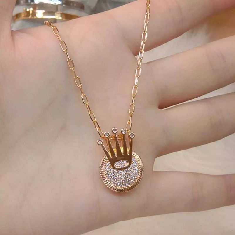 La Vienne - Aksesoris Perhiasan Kalung Titanium Wanita Anti Karat - Adila II