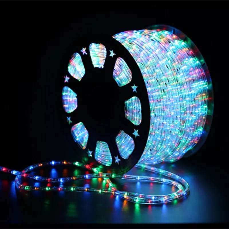 LAMPU LED SELANG BULAT TABUNG ROPE LIGHT 2 JALUR 100M/LED SELANG 1 ROLL