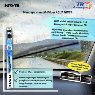 Jual Wiper Blade Depan Aqua Nwb Toyota Camry Hilux Fortuner