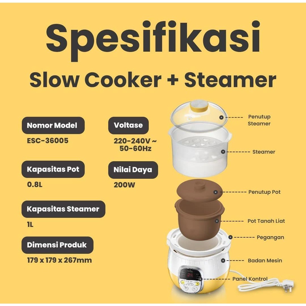 Emily slow  cooker +  stearmer