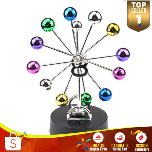 Zhenwei Pajangan Meja Pendulum Newton Perpetual Ferris Wheel NK 05 Dekorasi Rumah Stainless Steel