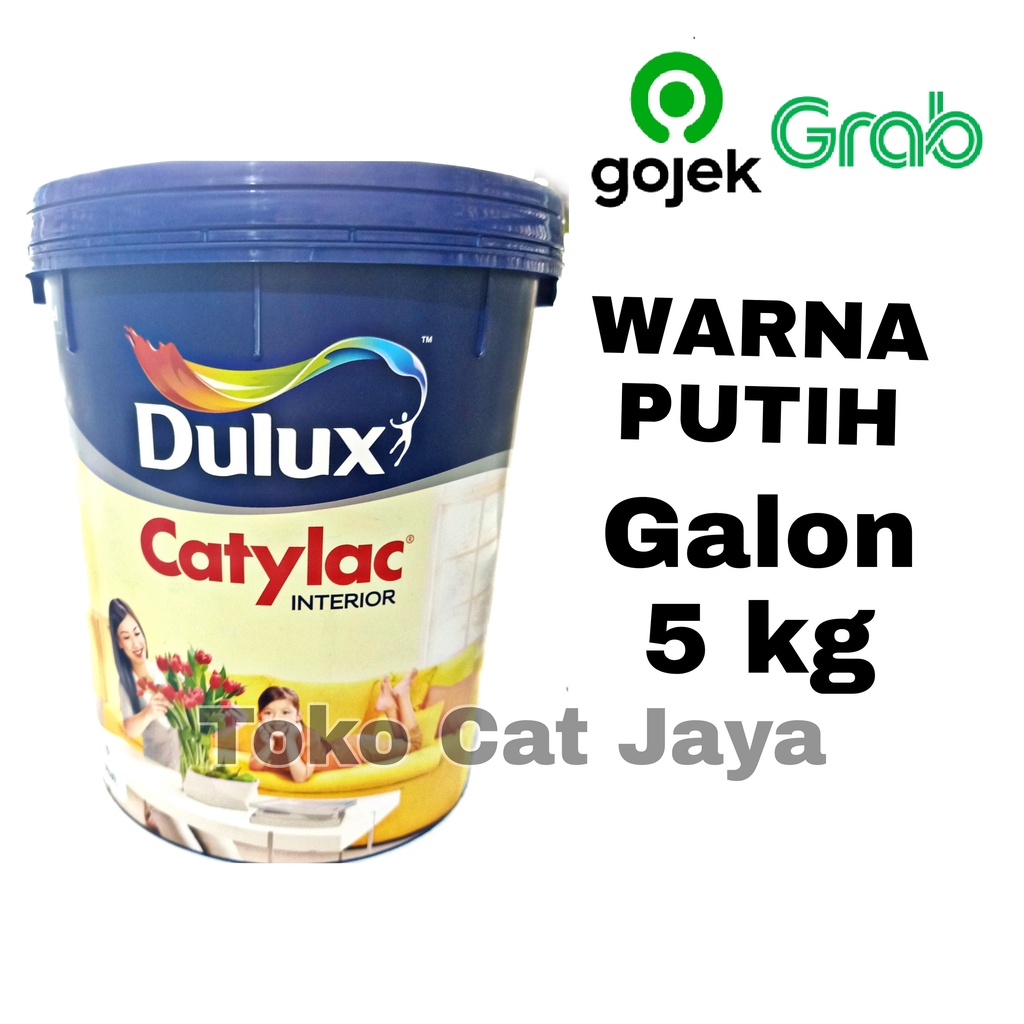 DULUX Catylac PUTIH 1501 N 5 kg Interior/ Cat Tembok Putih / Cat Tembok DULUX Galon