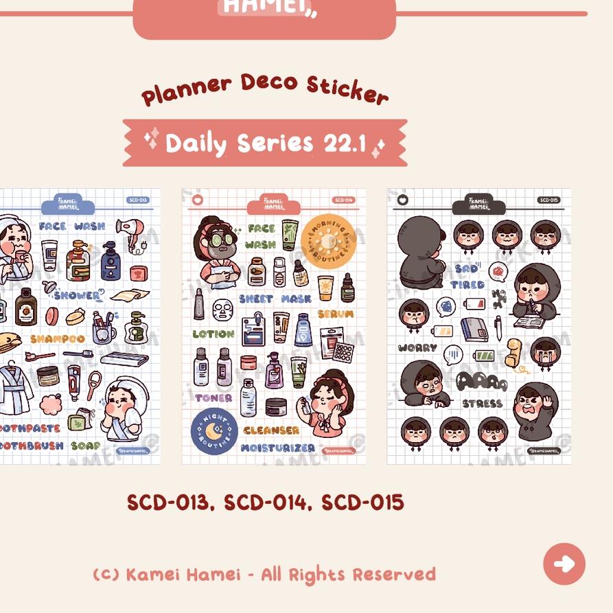

Pasti Update ❁ Daily Series 22.1 | Kamei Hamei Deco Planner Sticker^^