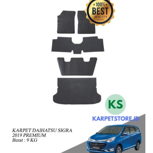 Karpet Karet Mobil Daihtsu Sigra 2019 Full Set