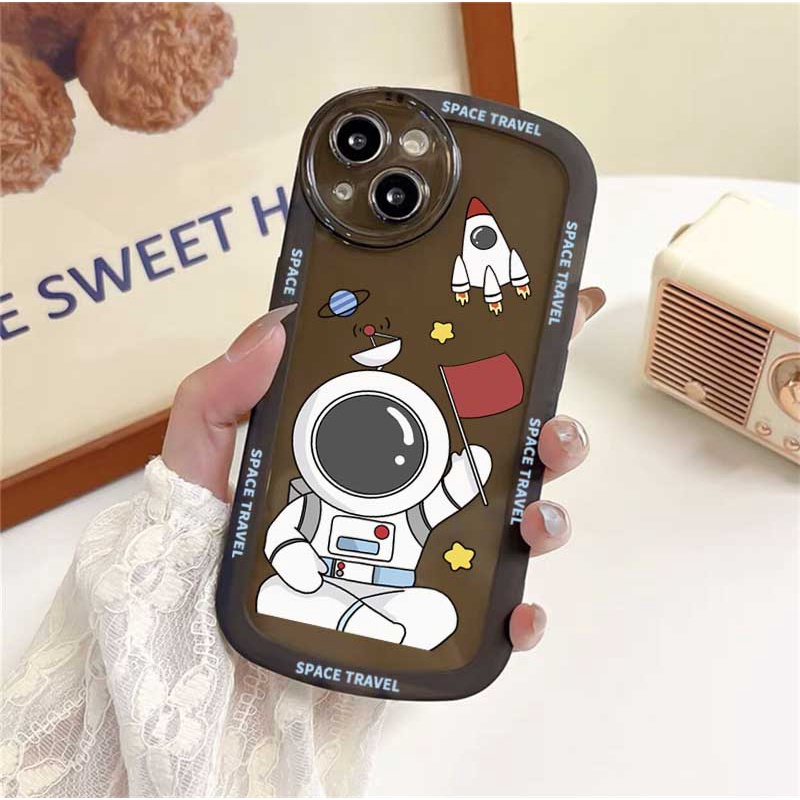 Soft Case Silikon Motif Astronot Untuk Samsung A04 A04S A13 A02S A03 A03S A23 A30S A11 A12 A51 A30 A50 A52 A20S A10S M11 M12