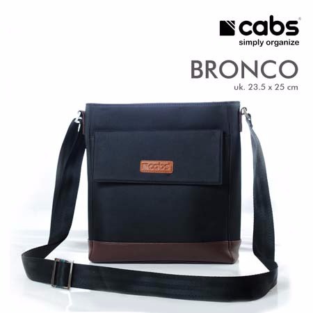 Cabs Pocket Bronco (Tas Selempang Pria Multifungsi Tas Laptop) Black F-20