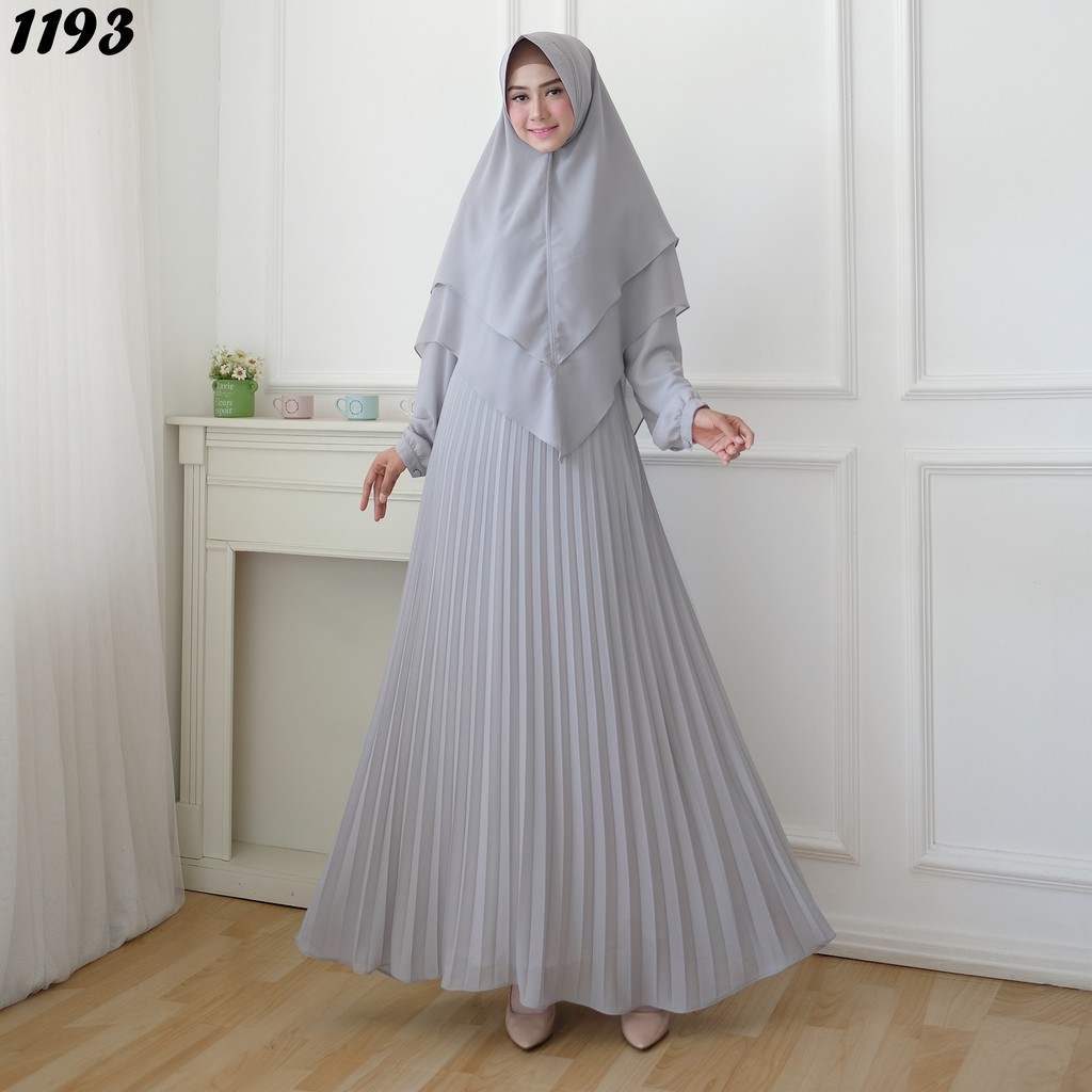 Gamis Syari Bahan Ceruty Babydoll