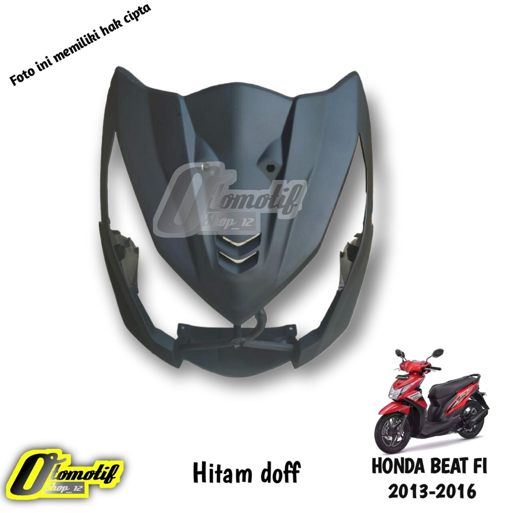 Tameng Dasi Panel Body Bodi Cover Depan Honda Beat FI Hitam doff 2013 2014 2015 2016