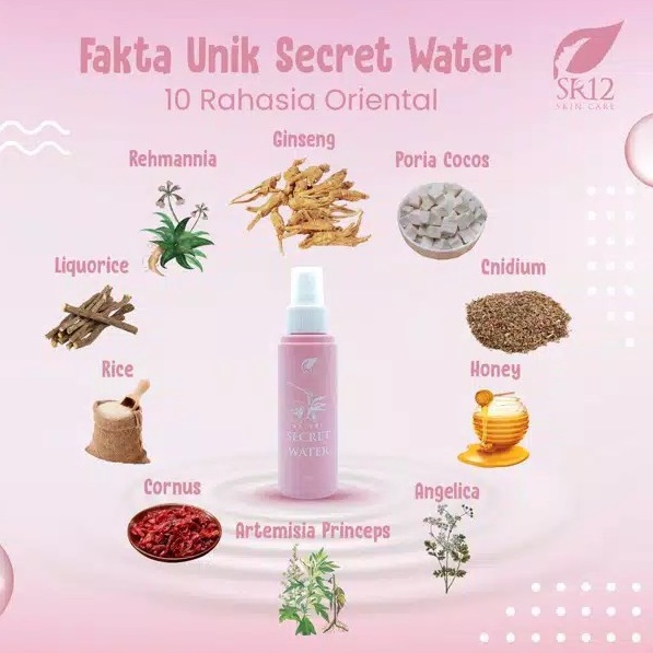 NATURE SECRET WATER SR12 60ml 100ml SOLUSI TOTAL ANTI-AGING