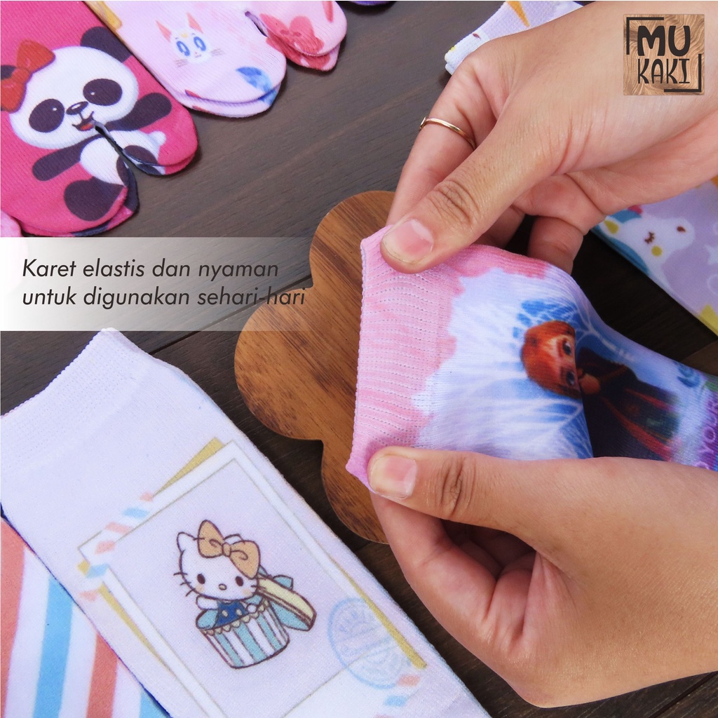 Kaos Kaki Jempol Anak Printing Karakter Murah Mukaki U