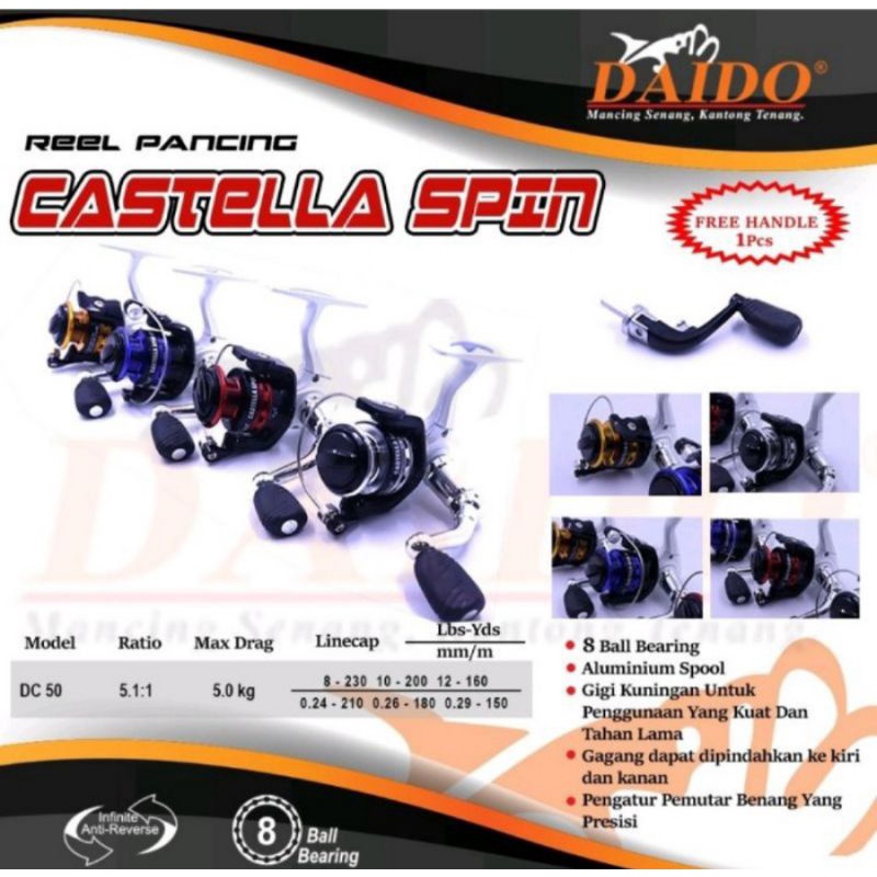 Reel Daido Castella spin mini