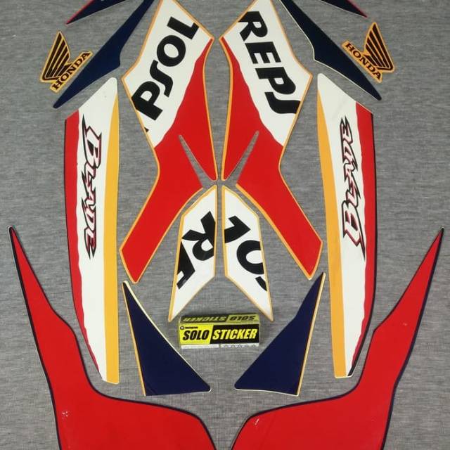 BISA COD (TERLENGKAP) -Striping Motor Variasi Honda Blade Repsol 2009