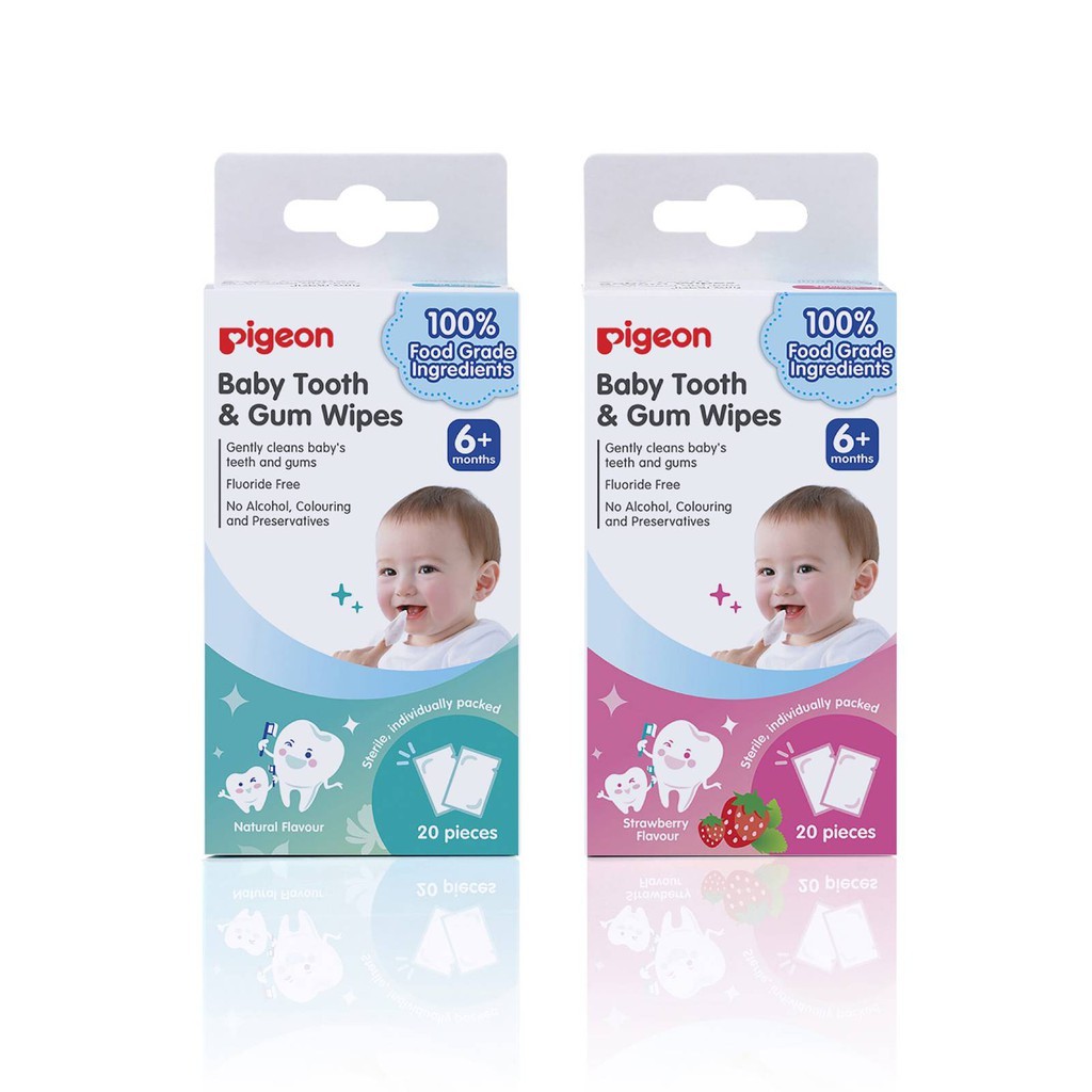 Pigeon Baby Tooth &amp; Gum Wipes  6m+ 20 pieces