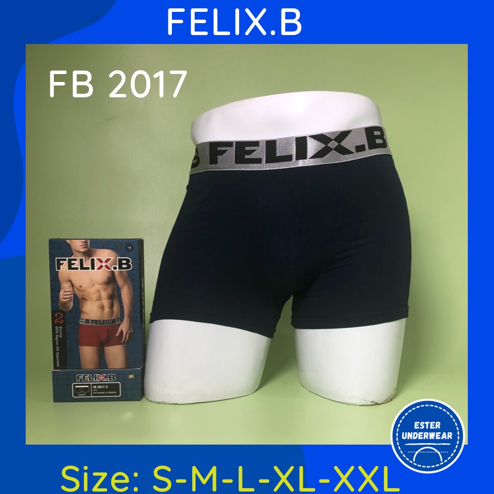 Celana Boxer Pria Felix.B FB 2017 ISI-2 PCS