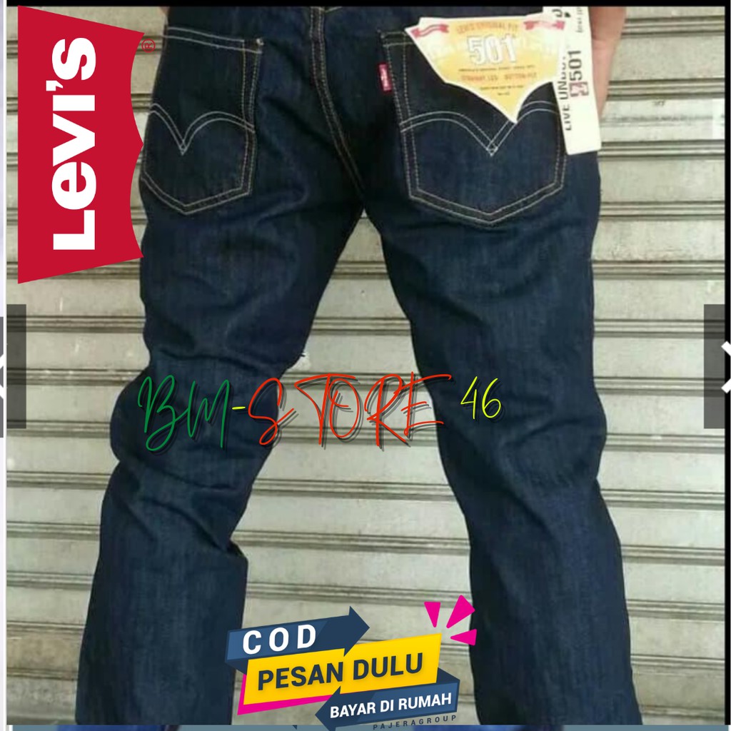 CELANA DENIM PRIA 501 JAPAN GARMENT PROMO TERMURAH / CELANA  JEANS PRIA SLIMFIT REGULER