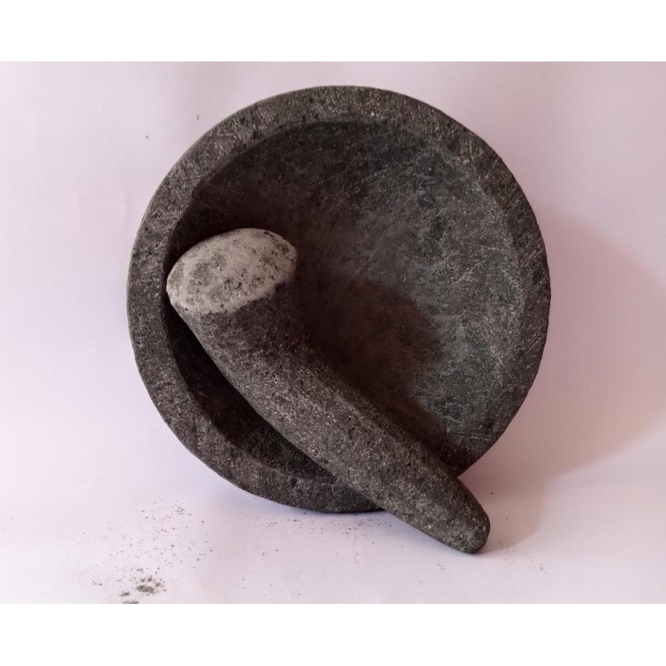 COET ULEKAN BATU ASLI 14CM - COET ULEKAN - PENUMBUK BUMBU - PENUMBUK SAMBAL - COBEK ASLI BATU
