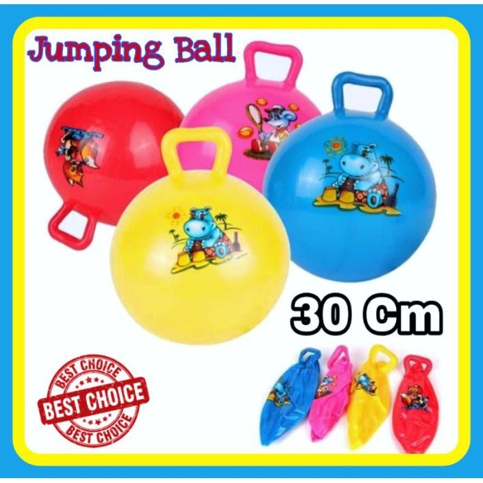 MAINAN BOLA JUMPING BOLA KARET ANAK Ukuran Besar 30 CM