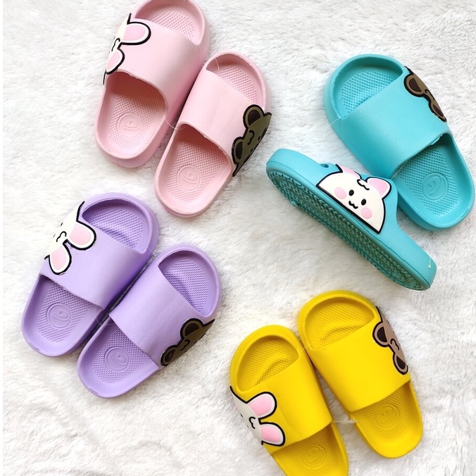 DULUX-386D Sandal Selop Anak Perempuan Motif Kelinci Beruang 24-29