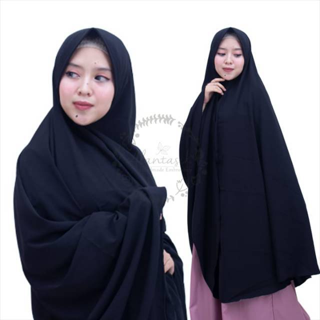 Alantasik - khimar syari XXL super jumbo wolfis  pet antem XXL / jilbab hijab wollpeach R.12