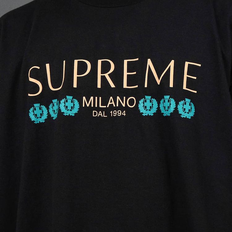 Supreme Milano Black Tee