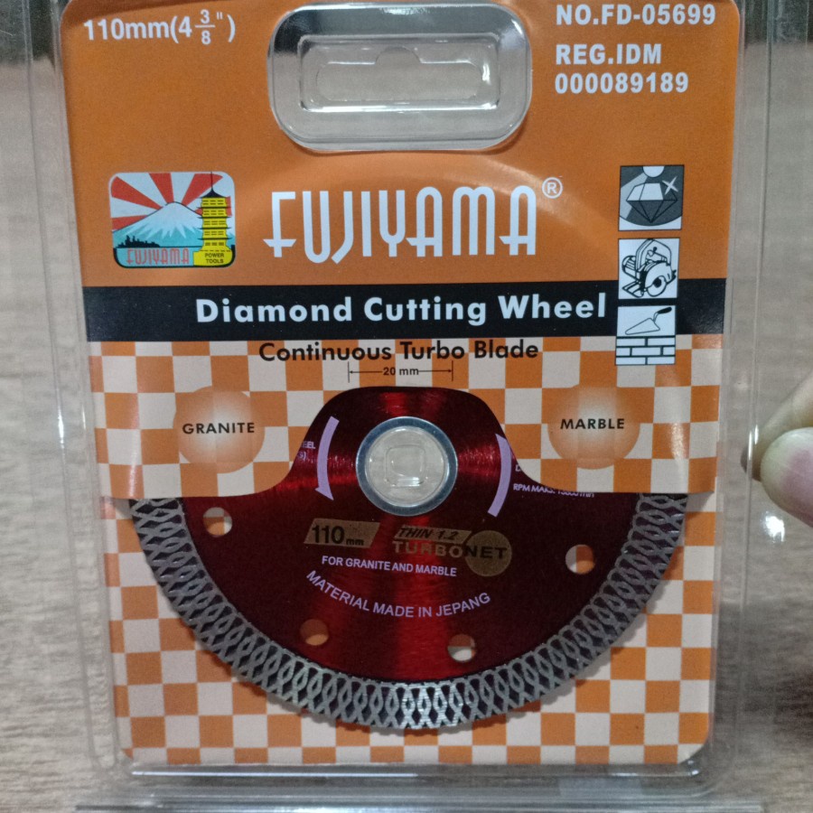 FUJIYAMA diamond cutting wheel TURBO 4 inch