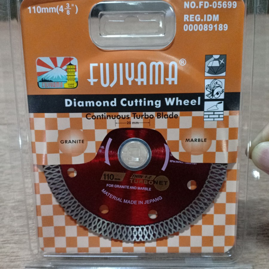 FUJIYAMA diamond cutting wheel TURBO 4 inch