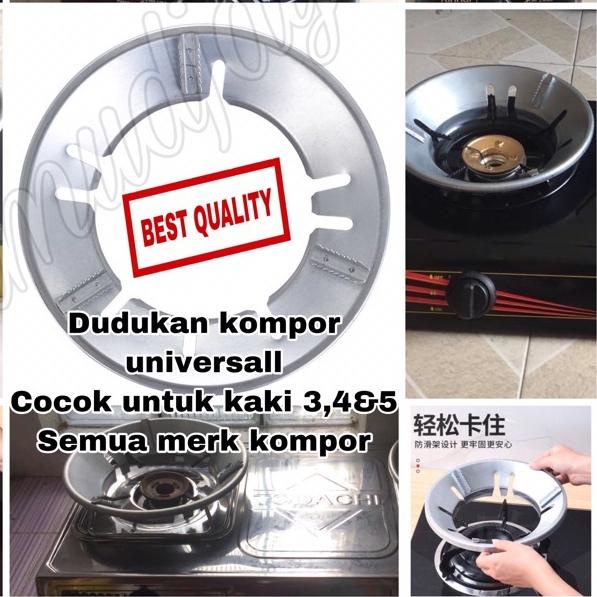 ➭ tatakan kompor gas semua merk kaki 3,4 &5 anti angin anti slip hemat gas ✧